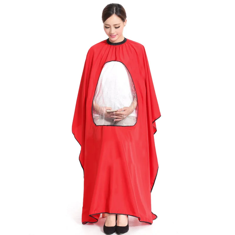 

Hot Adult Salon Hair Cut Hairdressing Barbers Hairstylist Cape Gown Waterproof Barber Cover Cloth Transparent Covers wyt77