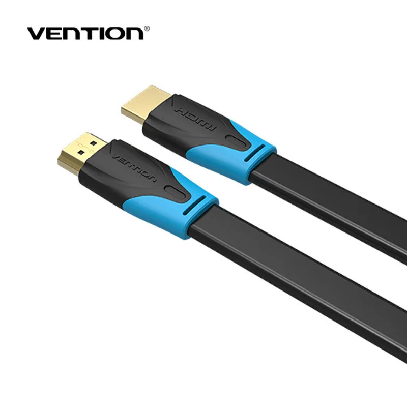 Vention hdmi-hdmi кабель Плоский HDMI2.0 кабель папа-папа 4 к* 2 к 18 Гбит/с поддерживает Ethernet, 3D, 4 к видео для HDTV PS3/4 1m2m3m10m