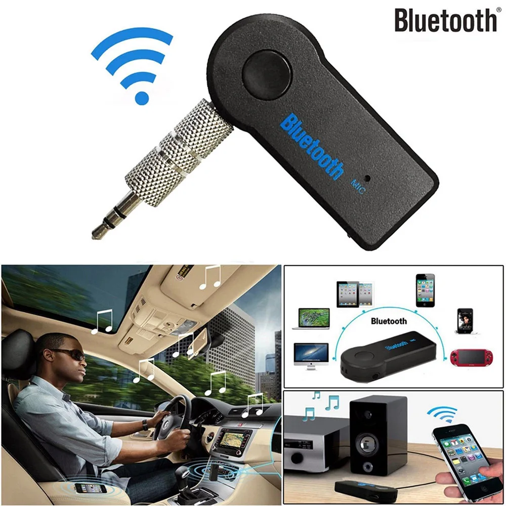 Автомобильный Bluetooth автомобильный комплект приемник 3,5 мм Громкая связь беспроводной автомобильный Bluetooth адаптер