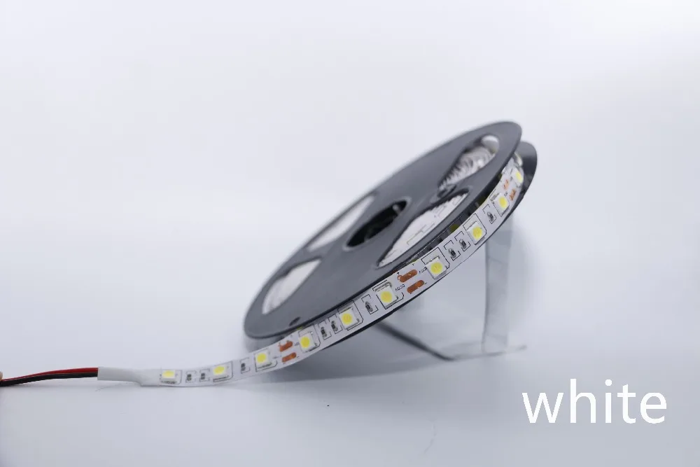 DC 12V 0,5/1/2/3/4/5 м 5050 SMD RGB Светодиодные ленты света Водонепроницаемый гибкая светодиодная лента полосы света 60 светодиодный s/M декоративный светильник для дома автомобильная лампа