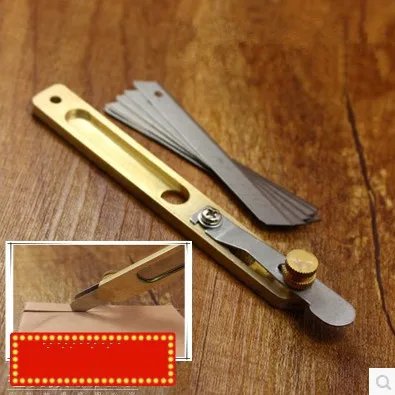 Кожаный инструмент ручной работы сделай сам нож для резки кожи и латуни с 10