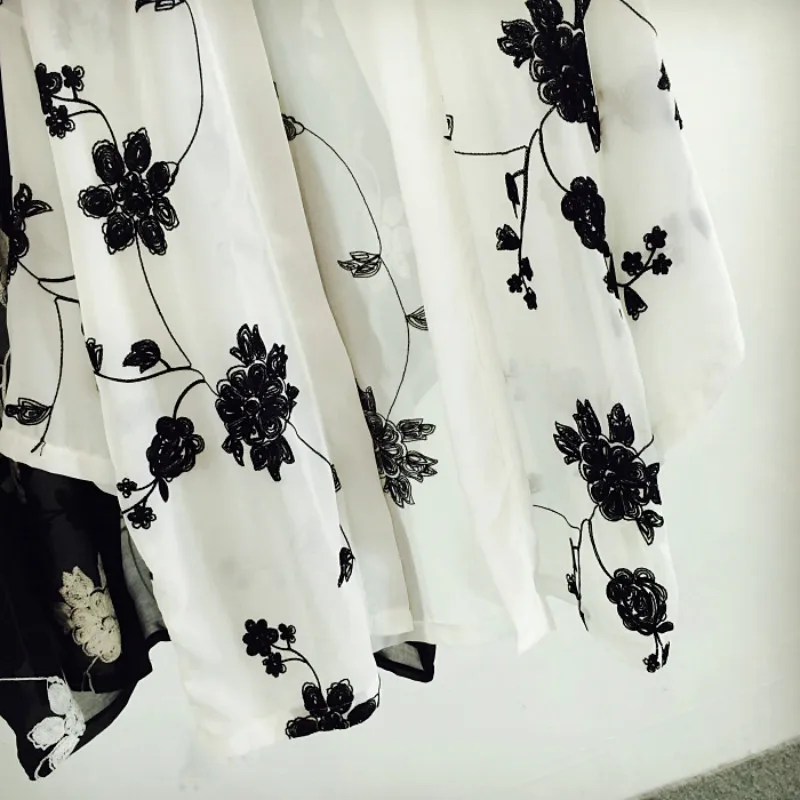 Женский шифоновый кардиган с цветочным принтом бохо болеро рукавами крылышками