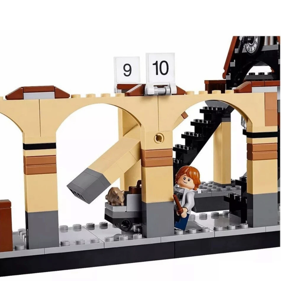 832 шт. модель поезда Hogwarts Express строительные блоки совместимые с Legoings 75955 игрушки