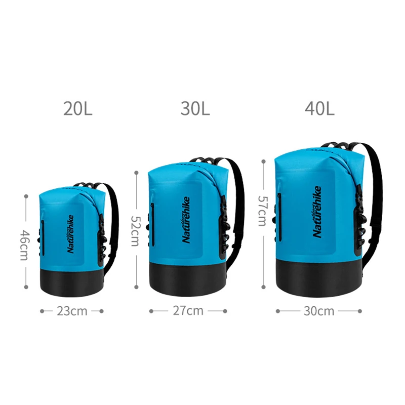 Водонепроницаемый Сухой Рюкзак NatureHike 20L 30L 40L водонепроницаемая сумка для