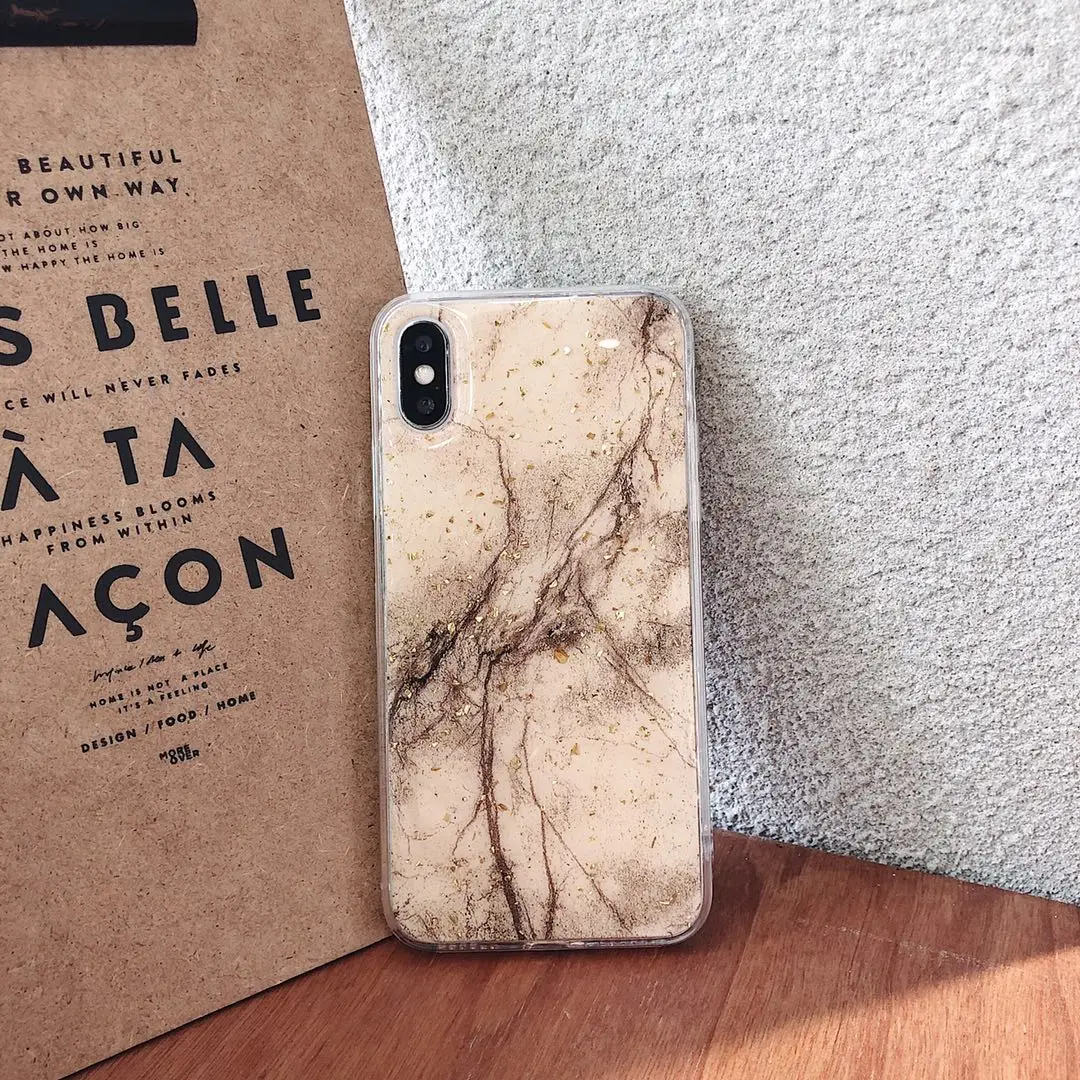 Яркий Модные роскошные мягкие чехлы из ТПУ для телефонов iphone XS Max XR X 8 7 6 6S Plus 5 5S SE блестящая Звезда Мерцающий Порошок прозрачный чехол - Цвет: Яркий