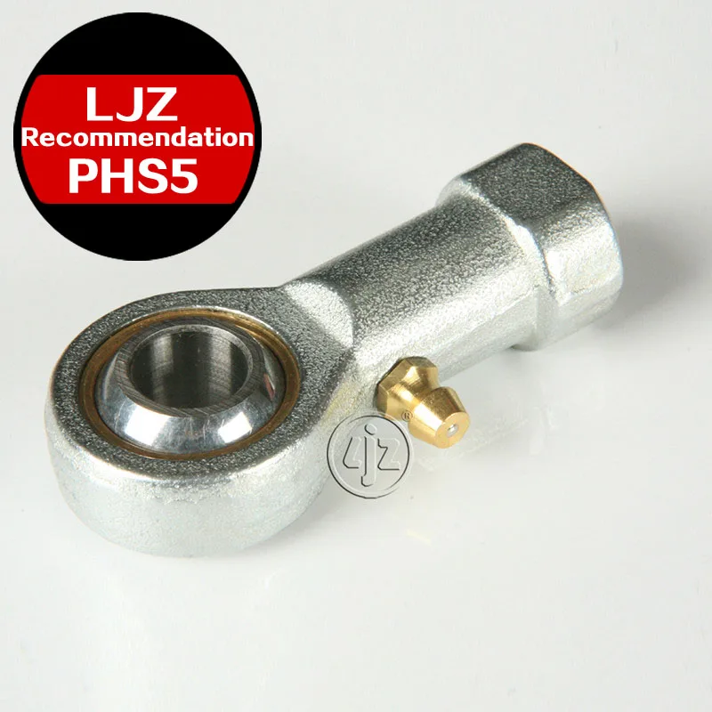 

Lubricant type Rod ends Bearings M5*0.8 Right and Left hand thread 5mm bore 1 Pieces/lot