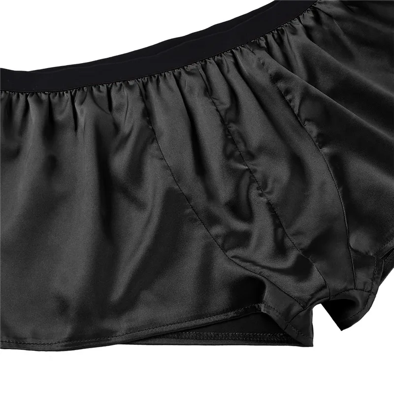 Мужские трусы боксеры Feeshow легкие блестящие атласные шорты для бега нижнее белье