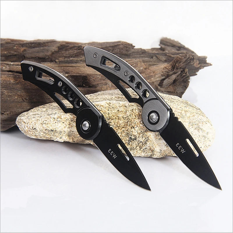 Мини Портативный нож для кемпинга тактический складной карманный кольцо из