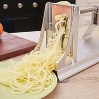 multifunctional manual rotary slicer radish potato vegetable shredder kitchen shredding machine with 3 thickness shredding blade