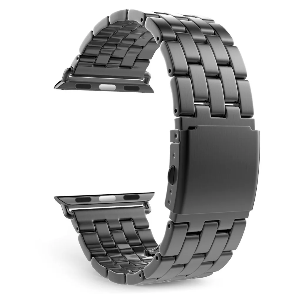 Business style Stainless Steel watch band strap For Apple Watch Band 40mm 44mm 38mm 42mm iWatch series 1 2 3 4 Link Wrist band