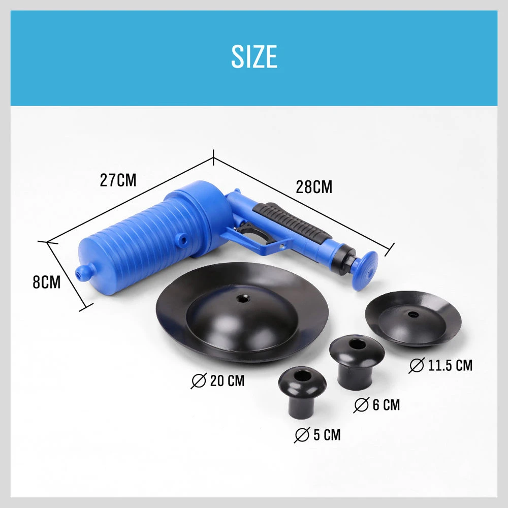 SEDY Air Power Drain Blaster Gun насос высокого давления ручной Плунжер для раковины удаления