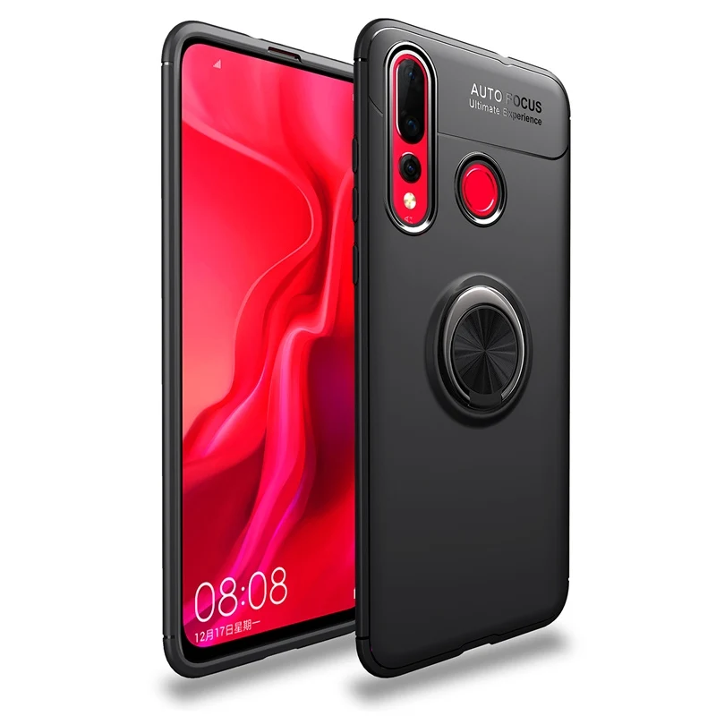 Чехол подставка с кольцом для Huawei P Smart 2019 + Honor 10 Lite Y6 Pro Enjoy 9e P9 противоударный