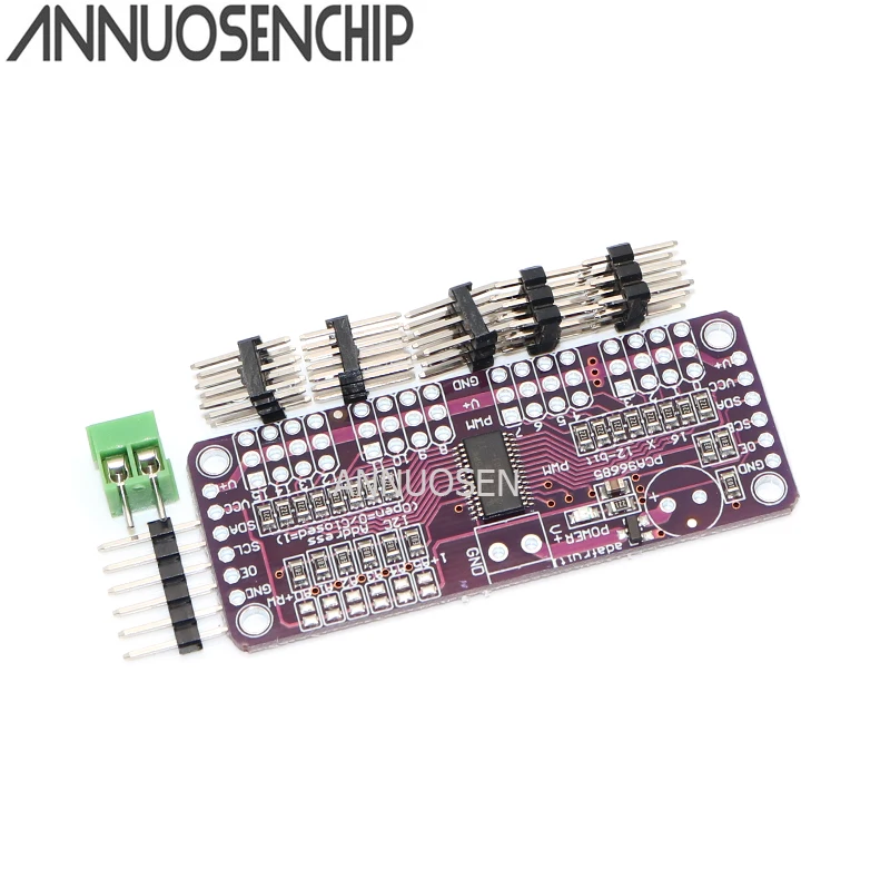 CJMCU PCA9685 16 канальный 12 битный PWM сервопривод I2C Модуль интерфейса контроллера