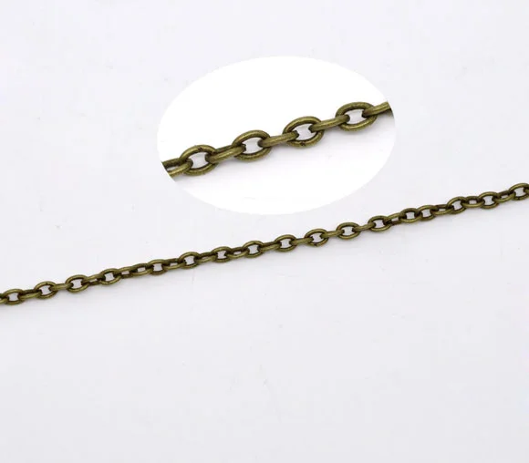 

DoreenBeads 10M Bronze Tone Links-Opened Cable Chains 2x3mm (B08983)