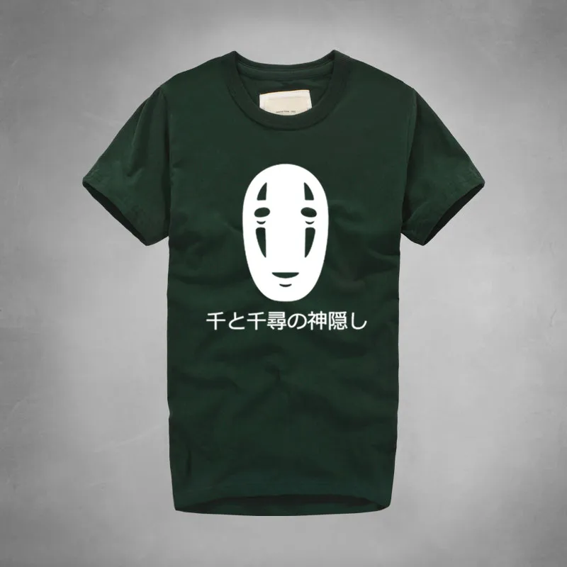 Мужская футболка с надписью Spirited Away No Face топы рисунками из мультфильмов Miyazaki Hayao