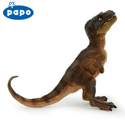 Papo коричневый ребенок T rex Имитация Динозавра модель музейная коллекция мир