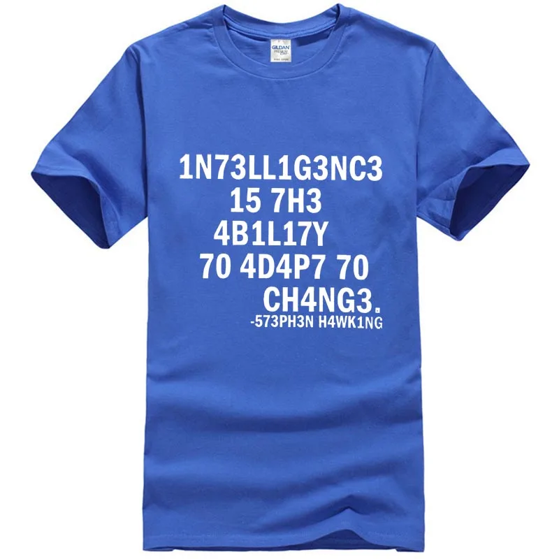 H4wk1ng - 1n73ll1g3nc3 15 7h3 4b1l17y 70 4d4p7 Ch4ng3 Popular Tagless Tee T-Shirt | Мужская одежда