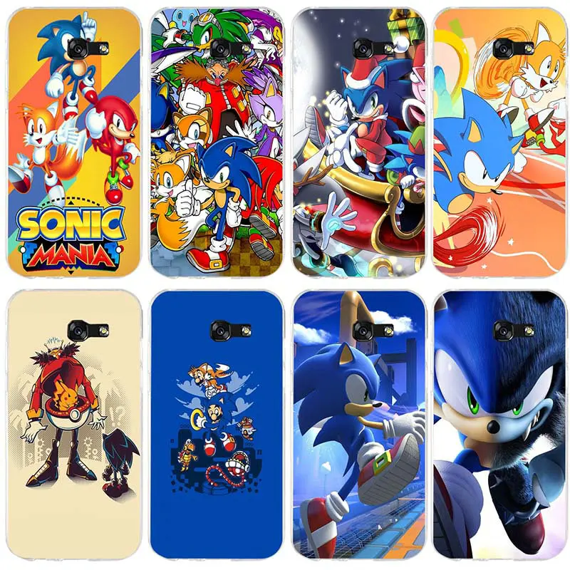 Мягкий ТПУ чехол Sonic The Ежик для телефона Samsung Galaxy S2 S3 S4 S5 Mini S6 S7 S8 S9 S10 Lite Edge Plus Note 4 5 8