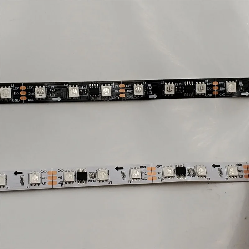 Белый/Черный Pcb WS2811 ширина pcb 10 см гибкие программируемые rgb Светодиодные полосы