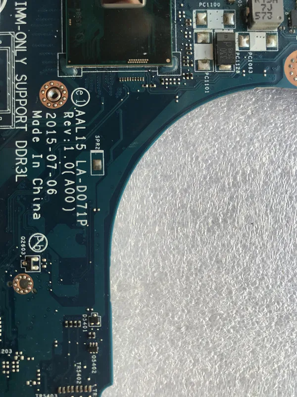 AAL15 LA D071P для ноутбука Dell 5559 5459 материнская плата SR2EY I5 6200U 5759 системная CN 0T66WJ T66WJ