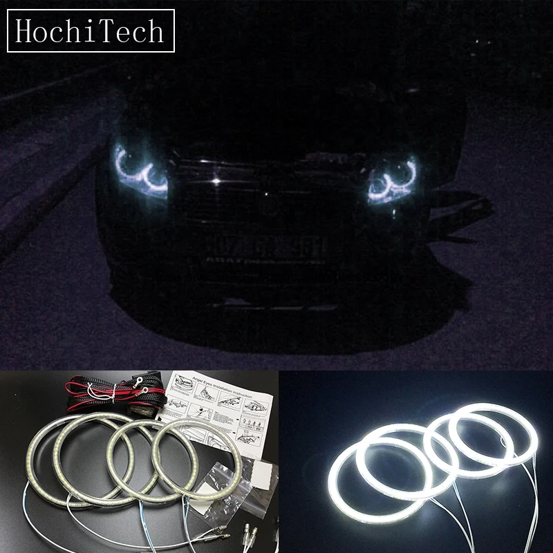 

HochiTech Ultra bright SMD white LED angel eyes 2500LM 12V halo ring kit daytime running light DRL for Fiat Linea 2007-2015