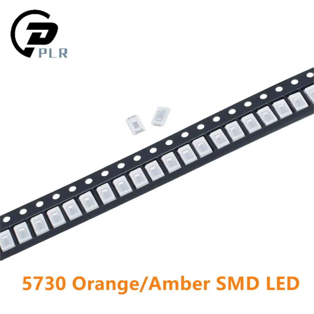 100 штук оранжевый/янтарный 5630 5730 Smd светодиодные лампы для Светодиодный