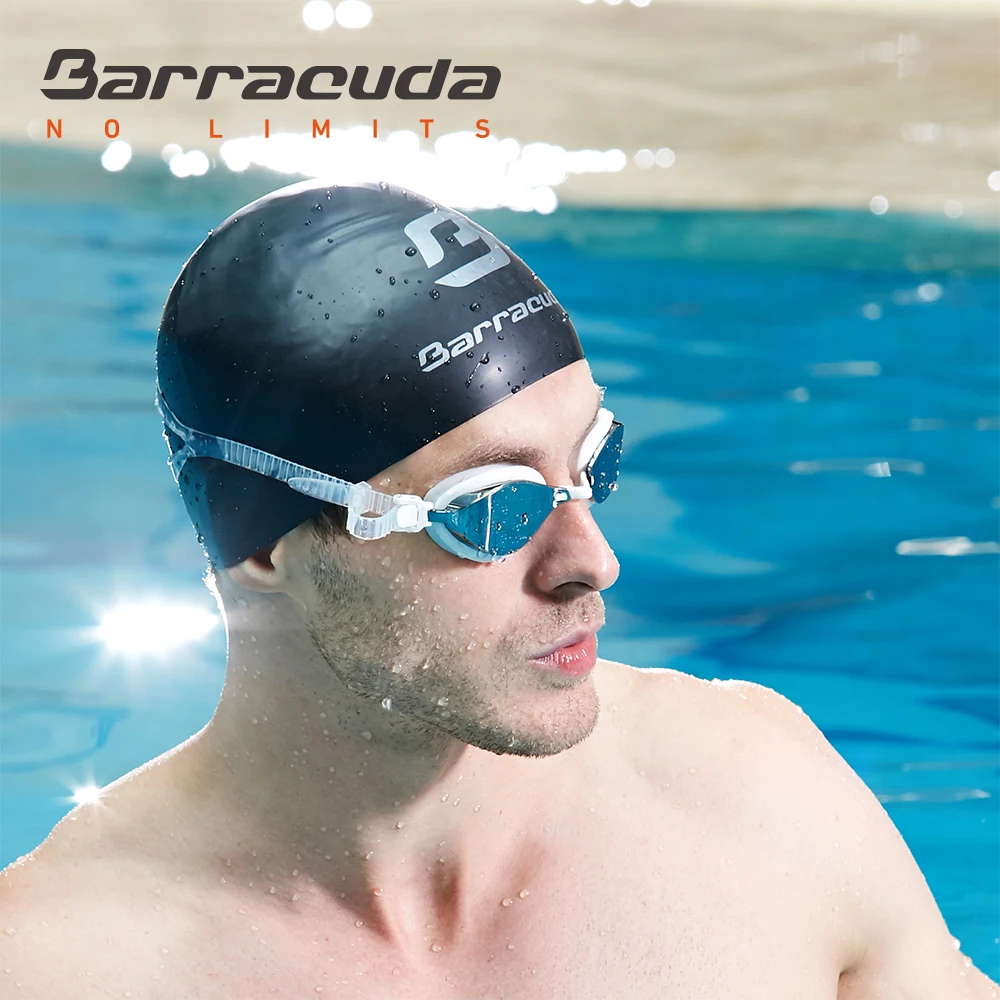 Очки для соревнований по плаванию Barracuda зеркальные линзы УФ защита взрослых