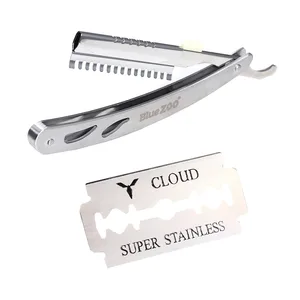 Складной гребень для бороды выпрямитель для волос Парикмахерская выпрямляющая Бритва для бровей безболезненная губка для волос RemovalF5.28