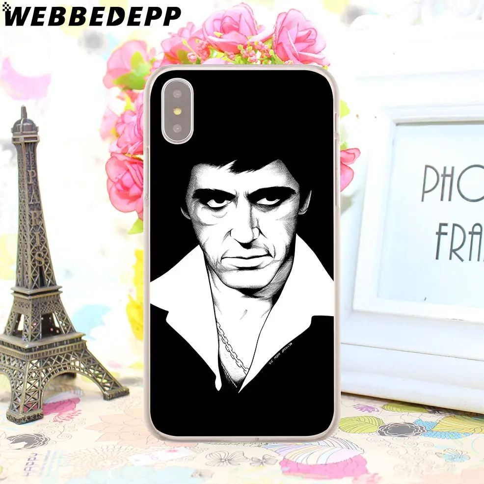 3 WEBBEDEPP Горячая Scarface Tony Монтана жесткий чехол для телефона для iPhone 4 4S 5C 5 5S SE 6 6S 7 8 Plus X XR XS 11 Pro Max задняя крышка - Цвет: 3