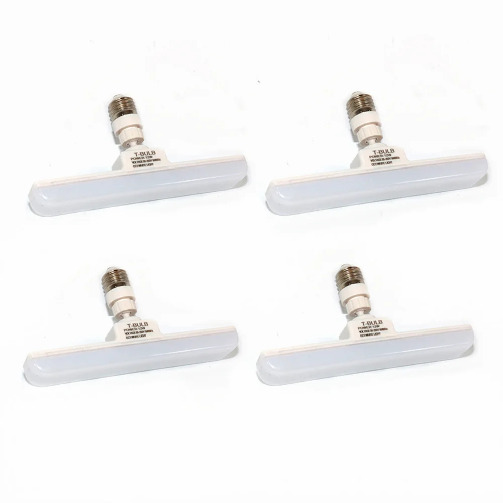 4 bulbs packed T-лампа 1100LM E27 универсальная лампа держатель AC85-265V 2835 Светодиодный лампы высокого качества энергосберегающие лампы внутреннего света освещение для складских помещений - Испускаемый цвет: 4 bulbs packed