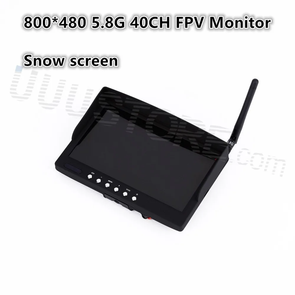 

2016 new,7 inch 800 x 480 500CD LCD screen 5.8G 40CH Monitor Receiver FPV Wireless Monitor for 5.8G TX QAV250 Quadcopter DJI