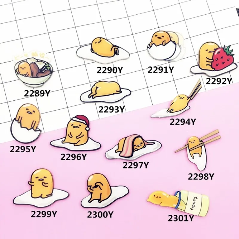 1 шт. акриловые значки с изображением желтого яйца для кукол Значки рюкзака