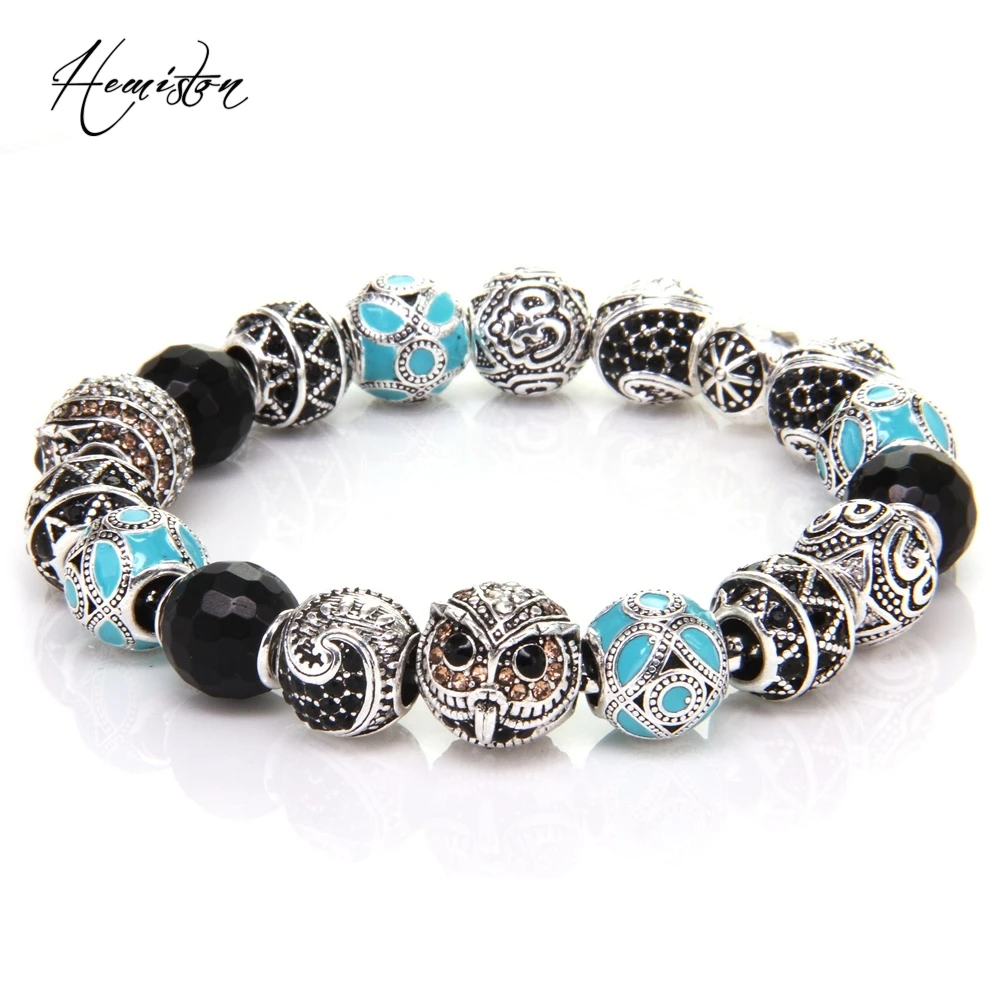 Браслет из бусин Thomas Style KM с совами маори этнический зигзаг бусины OM браслет