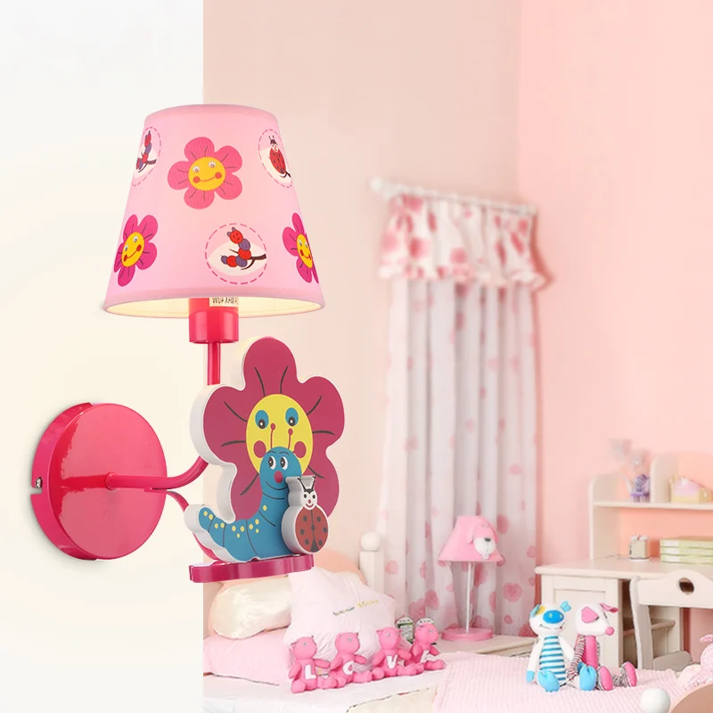 

Led Wall aisle children room bedroom bedside lighting lamp cute girl warm modern minimalist lamp