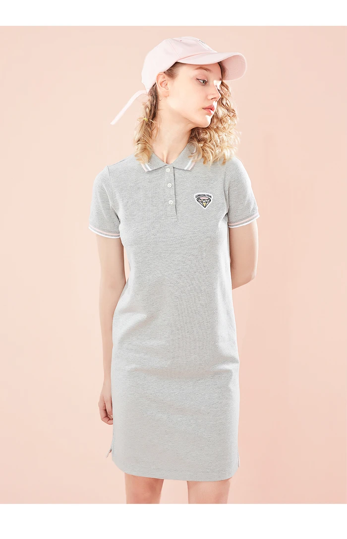 Giordano хлопковое платье Polo с вышивкой на груди, выполнено из натурального хлопка и лайкры,есть несколько вариантов цветов и моделей данного платья, широкий размерный ряд