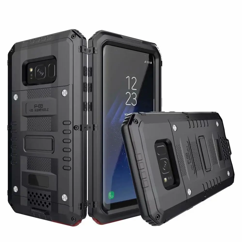 360 Doom Armor IP68 водонепроницаемый металлический чехол для Samsung Galaxy S8 сверхмощный