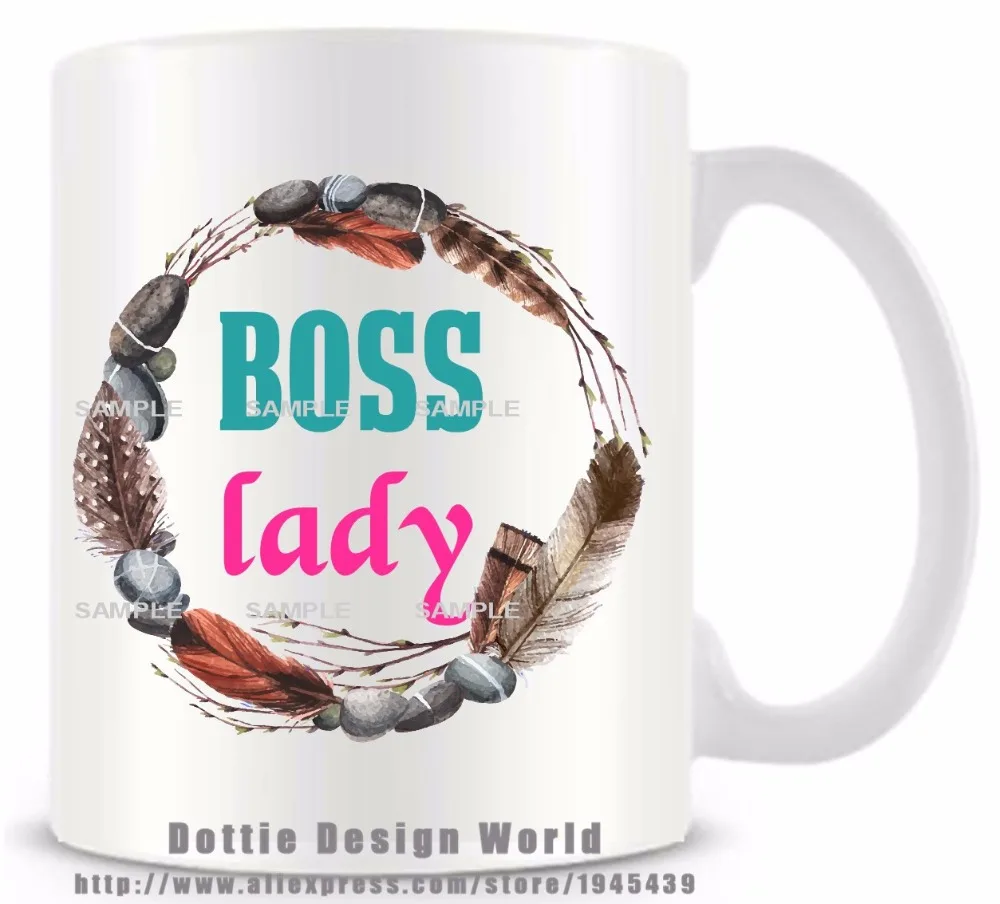 Керамическая чашка для кофе и чая Boss lady 11 унций новинка забавная дорожная кружка