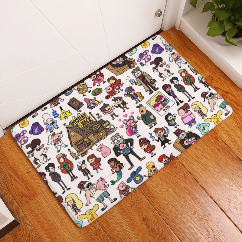 2017 новые милые ковры с мультяшным принтом Нескользящие кухонные коврики для дома
