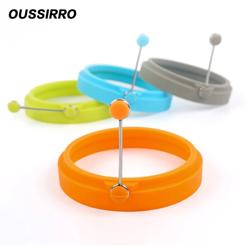 1 шт. круглая форма для жарки яиц из силикагеля|egg mould|fried eggportable food |