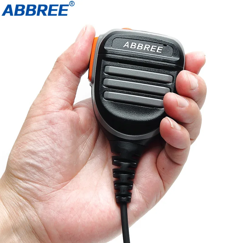 ABBREE непромокаемые PTT плеча Динамик микрофон для Baofeng цифровая рация DM-860 DM-XS SM-X DMR Ham радио
