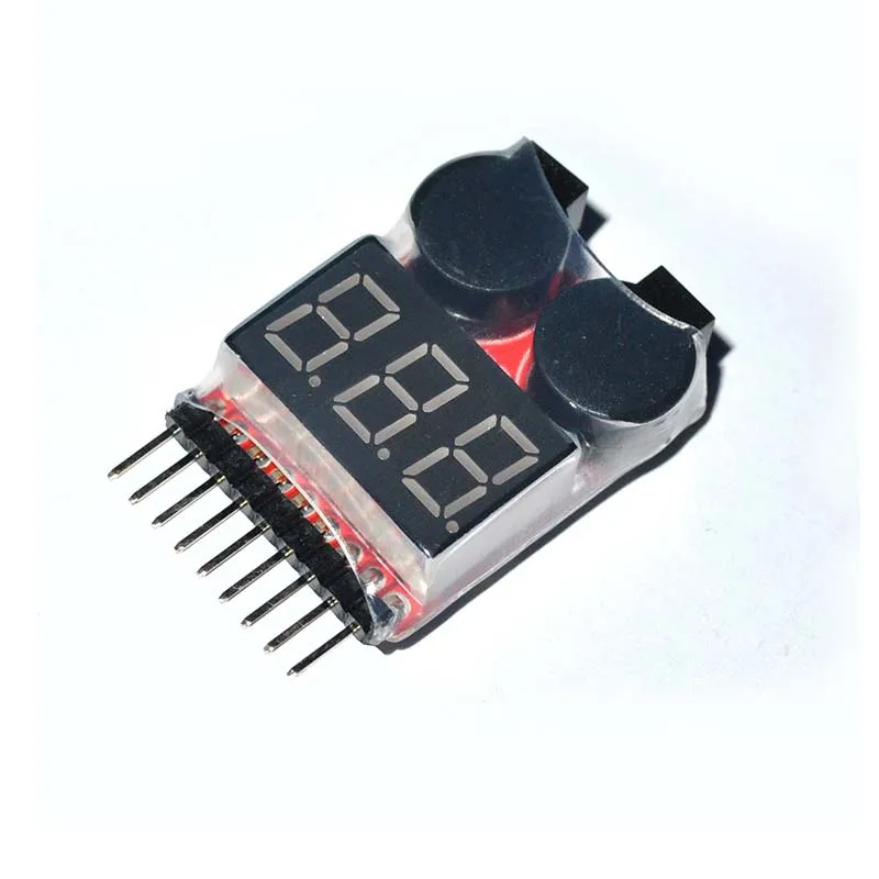 2 шт. BX100 тестер напряжения батареи низкого Звуковой сигнал для 1 ~ 8S Lipo RC вертолета