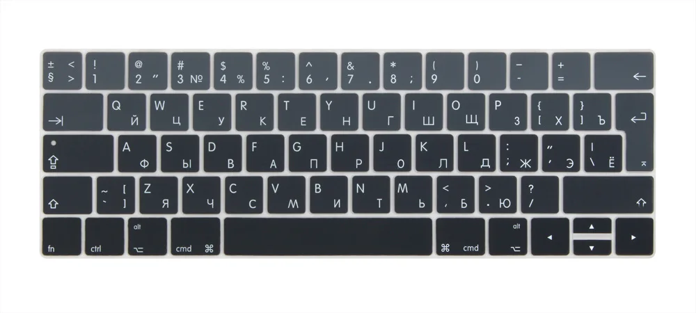 Чехол для клавиатуры с русским евро входом 2016 2018 Macbook Pro 13 15 дюймов сенсорной