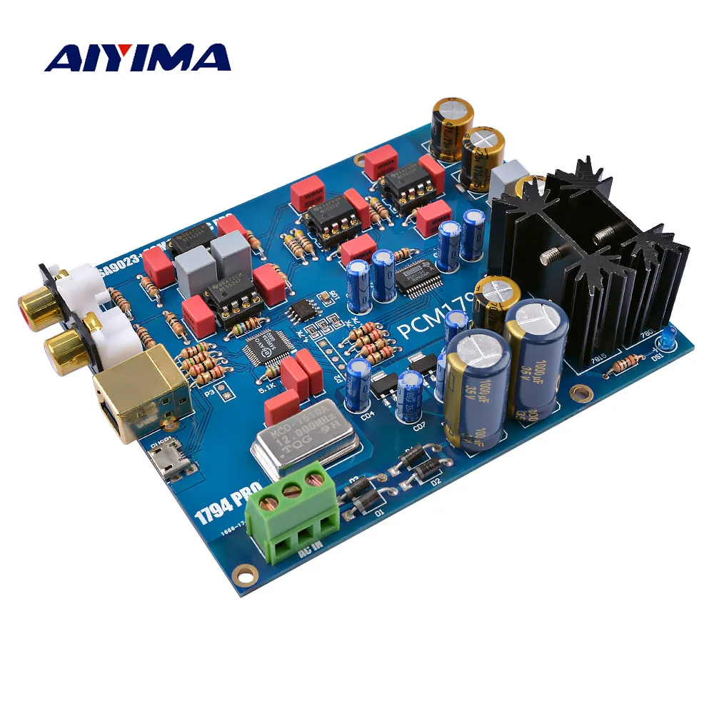 AIYIMA SA9023+ PCM1794 декодер плата DAC звуковая карта аудио декодер для усилители усилитель для наушников Diy