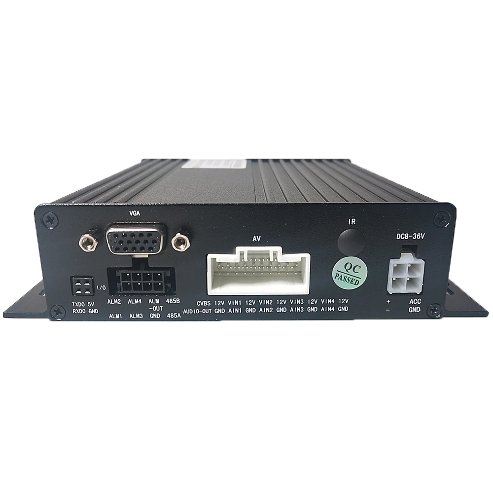 Поддержка международных языков AHD 4CH SD карта Мобильный DVR h. 264 видео формат 8 ~ 36V