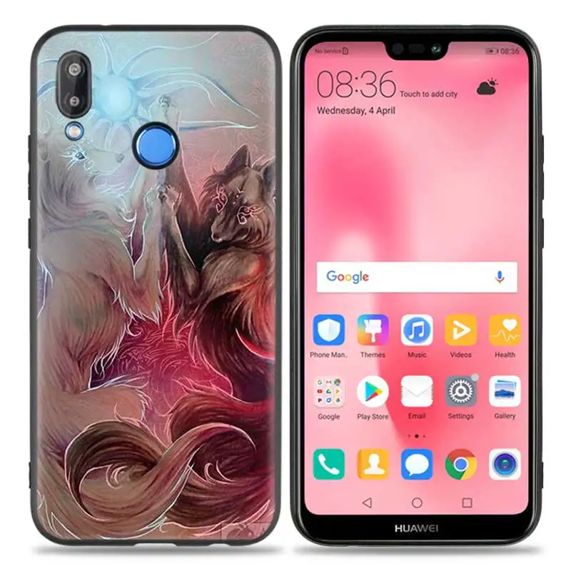 Силиконовый чехол для huawei P20 P10 P9 P8 Lite Pro P Smart+ Nova 3i 3E чехол для телефона s волк Дракон животные - Цвет: A016