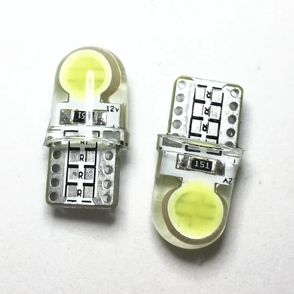 4 шт T10 LED W5W 168 194 багажник лампа COB белые автомобильные лампы приборные огни задние
