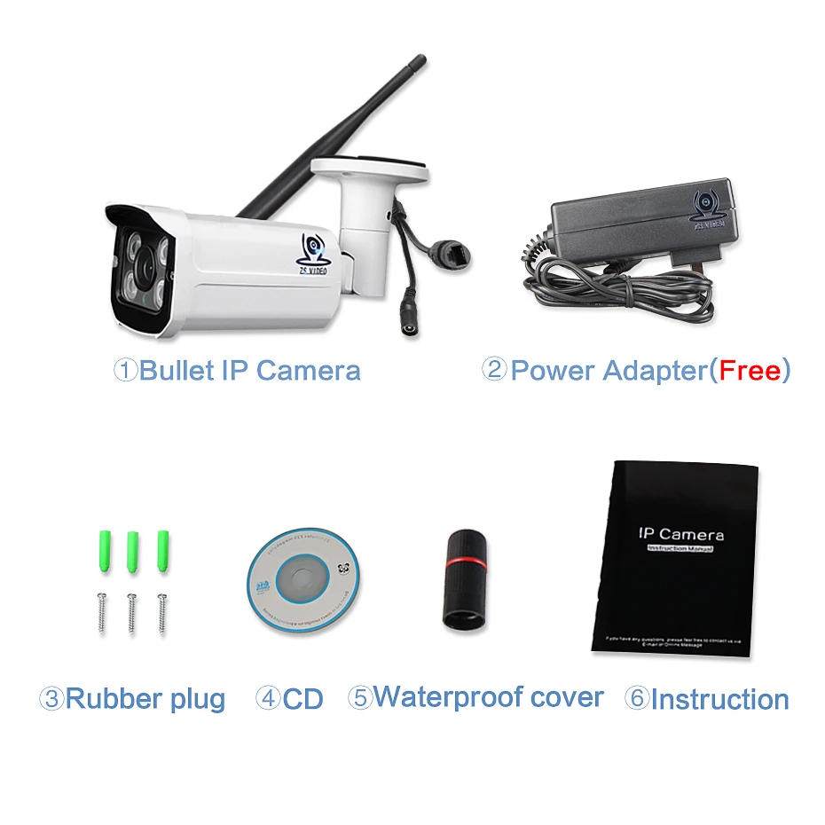 ZSVEDIO Беспроводной IP Камера сигнализации Системы ip-видеонаблюдения NVR s 1080 Wi-Fi