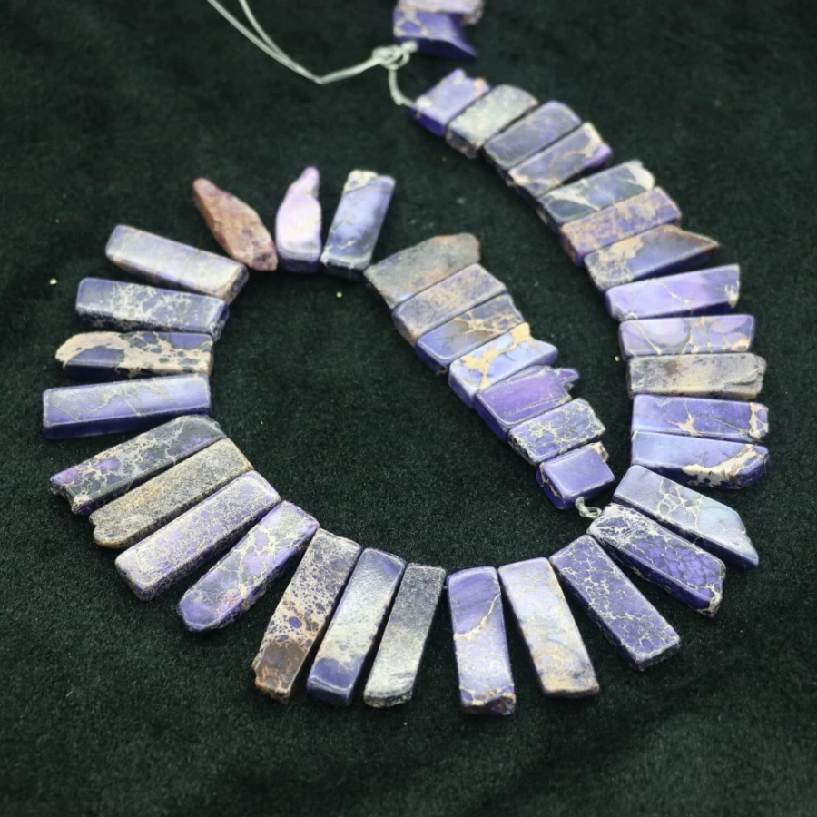 Высокое качество фиолетовые драгоценные камни камень ожерелье точка Кулон Бусы