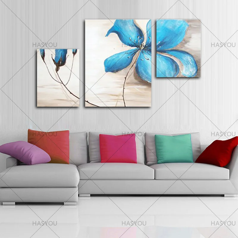 100% ручная работа абстрактная красивая картина маслом с цветами подвесные