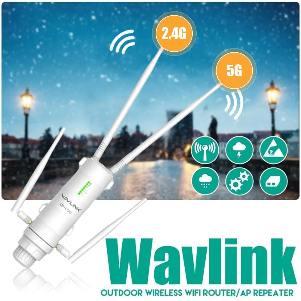 WAVLINK AC300 AC1200 двухдиапазонный Wi Fi ретранслятор Беспроводной усилитель